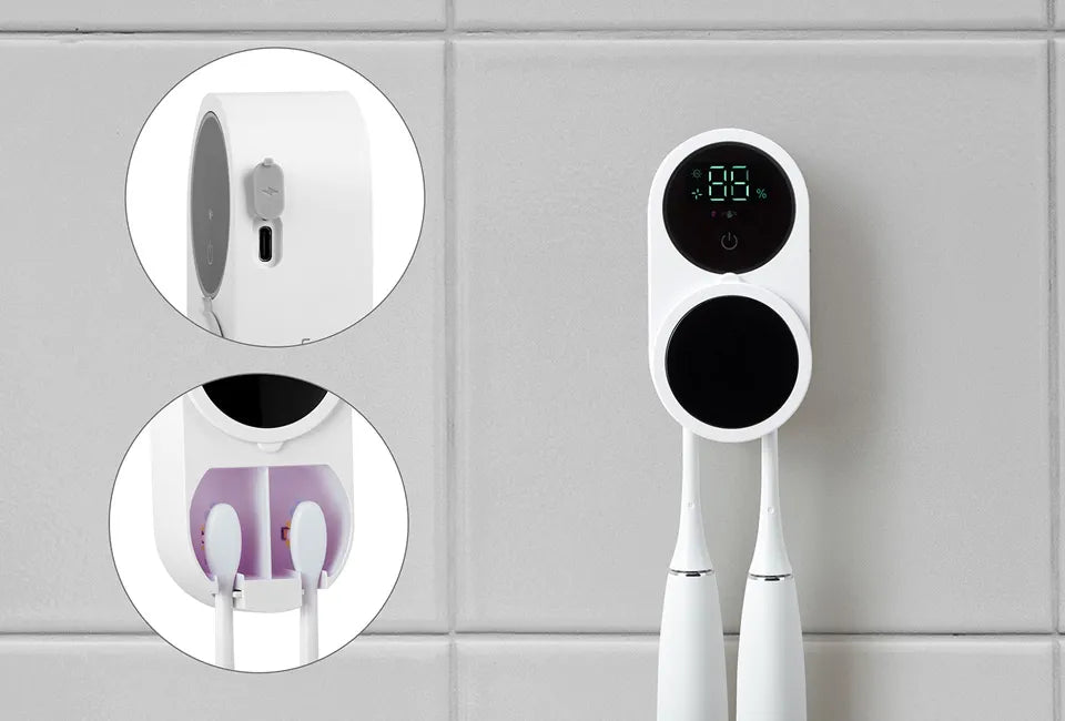 Nordelly Kompakt tandborststerilisator med automatisk UV-rengöring