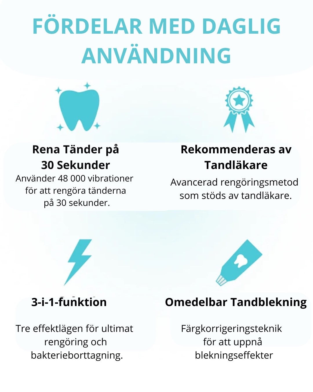 Nordelly SmartClean  Automatisk Tandborste